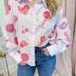 Striped Disco Cowgirl Icon Collared Top