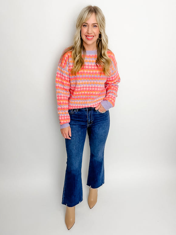 Tara Dotted Stripe Sweater
