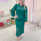 Carson Lace Puff Sleeve Midi Dress