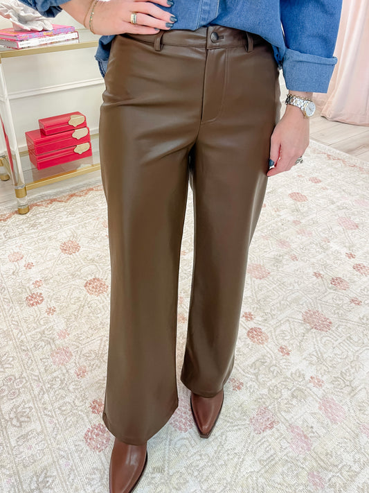 Night Vision Faux Leather Pants