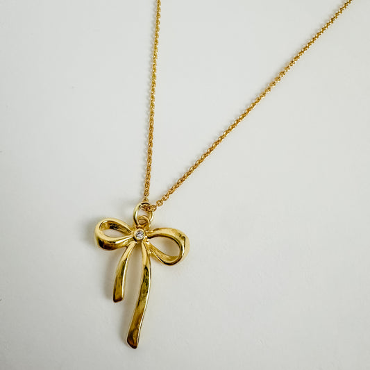 Luxe French Bow Necklace