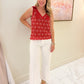Scarlett Eyelet Neckline Top