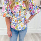 Amelia Floral Tie Front Blouse