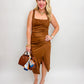 Milo Suede Midi Dress