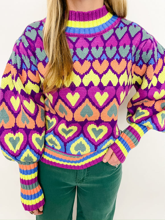 Carnival Hearts Sweater