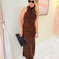 Shauna Maxi Dress Wild Tiger Knit