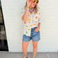 Multi Fish Shirt Button Up Top