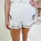 Cannes Shorts Wild Meadow Embroidery