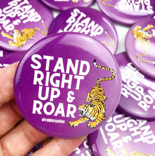 Stand Right Up & Roar Gameday Button