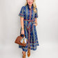 Poet's Garden Button Up Midi Dress