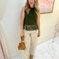 Spruce Fringe Sweater Vest