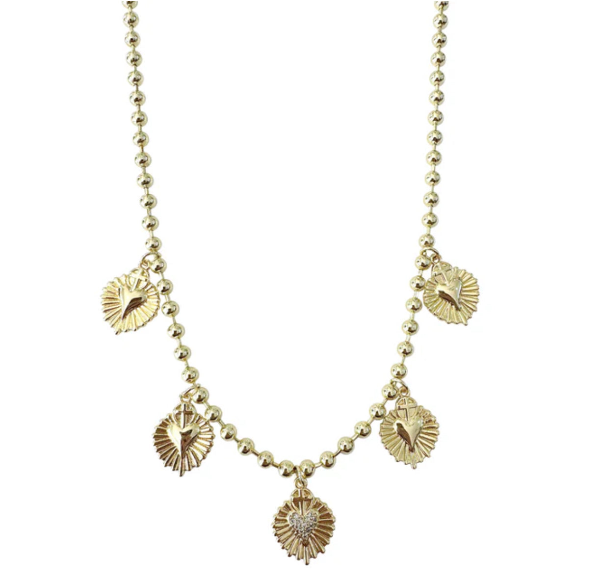 Hammered Heart Necklace