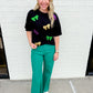 Mardi Gras Sequin Bow Tee