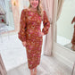 Lania Printed Midi Dress