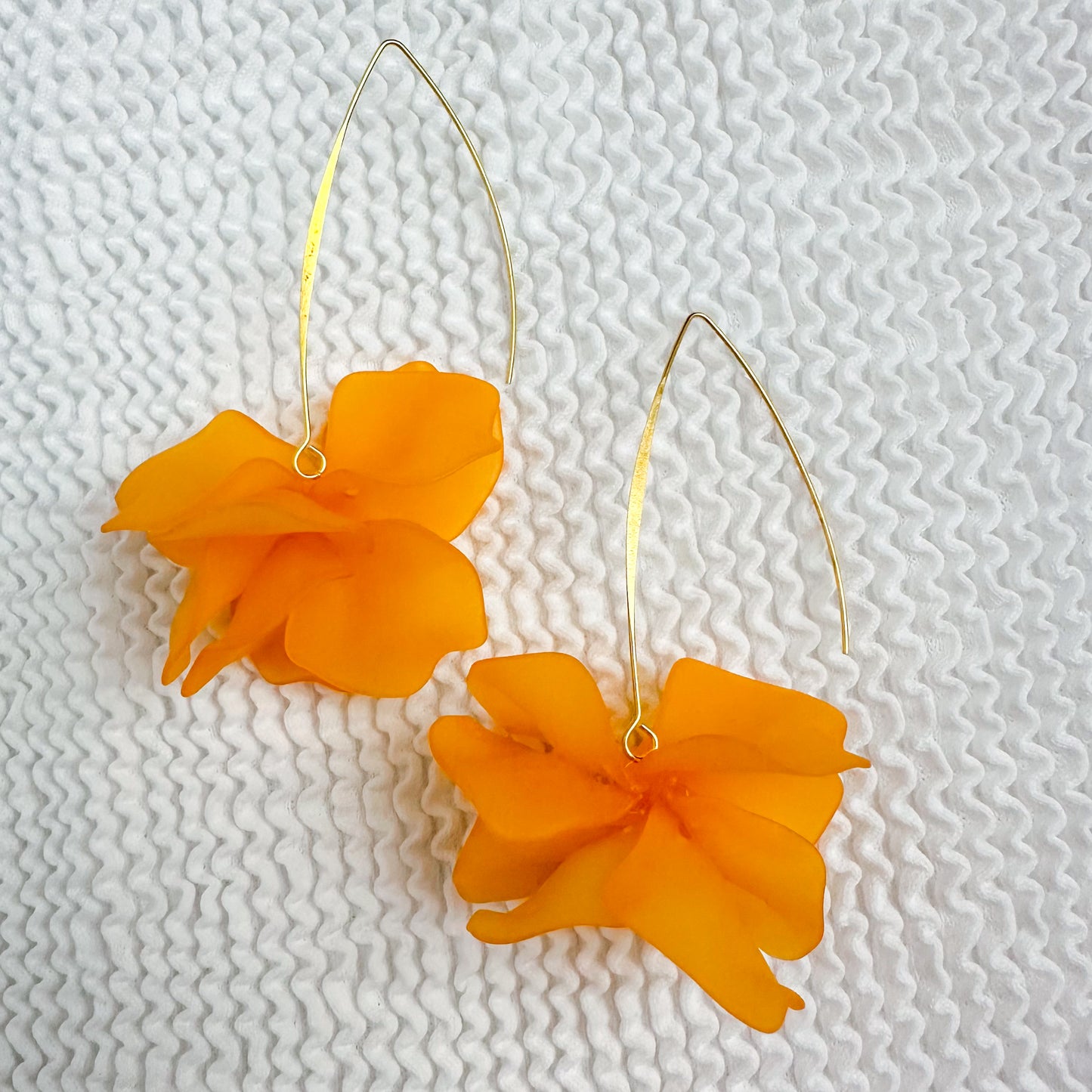 Acrylic Floating Petals Earring