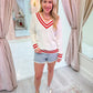 Sandra Lightweight Varsity Sweater