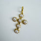Pearl Cross Charm