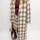 Manhattan Hush Plaid Long Coat