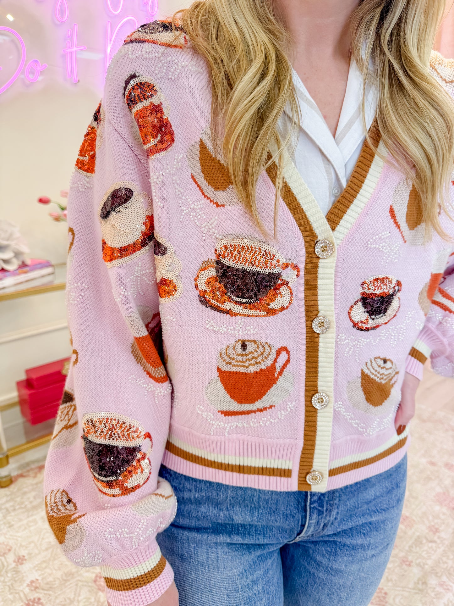 Types of Coffee Cardigan