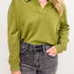 Vneck Collared Sweater