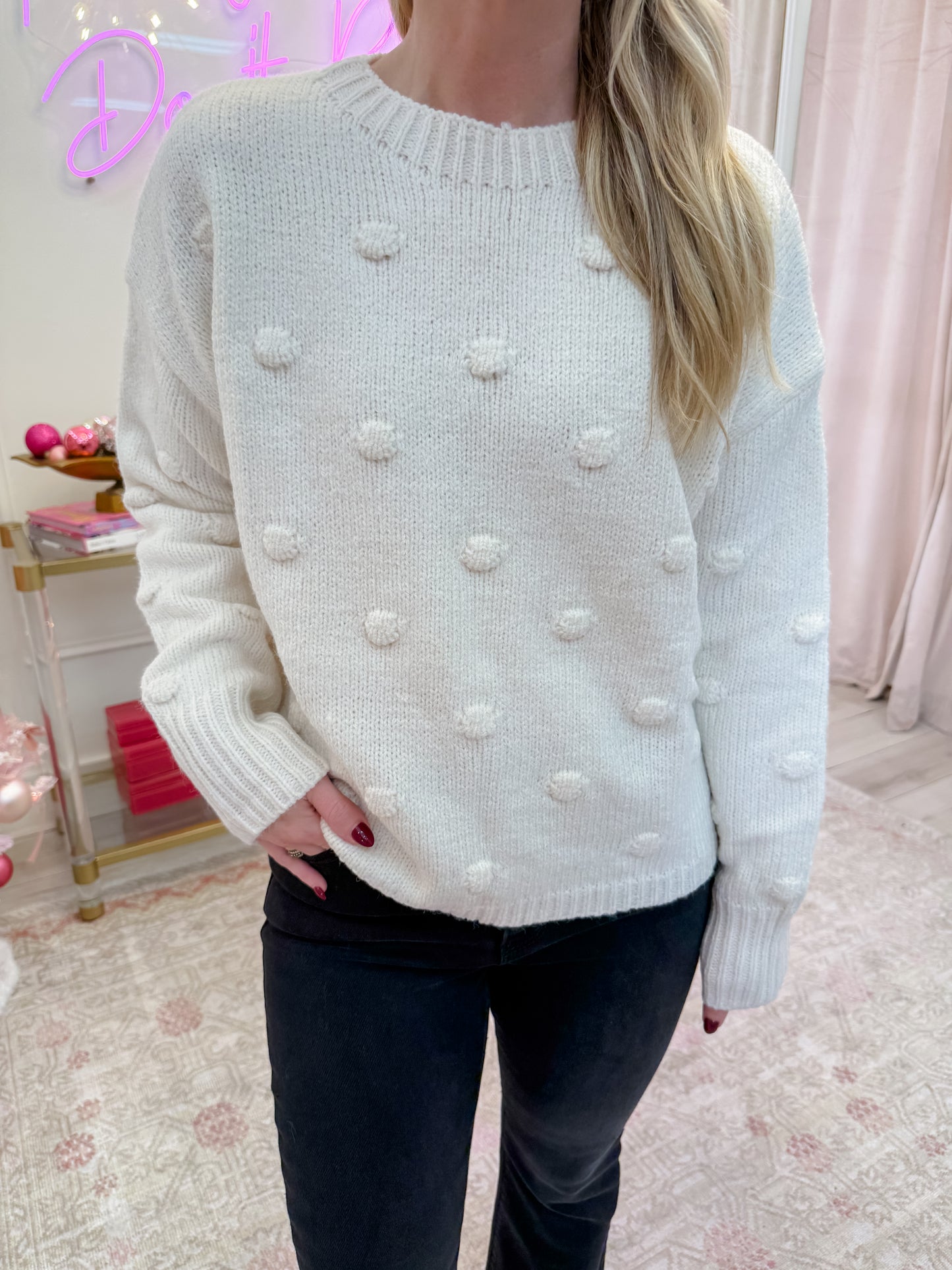 Breathe Deep Textured Sweater