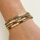 Crystal Bead & Pearl 4 Bracelet Set
