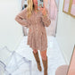 Retro Honeycomb Shirt Dress