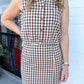 Mustang Gingham Sleeveless Top