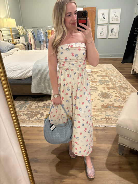 Berry Best Strapless Maxi Dress