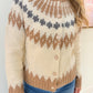 Ski Pattern Knitted Cardigan