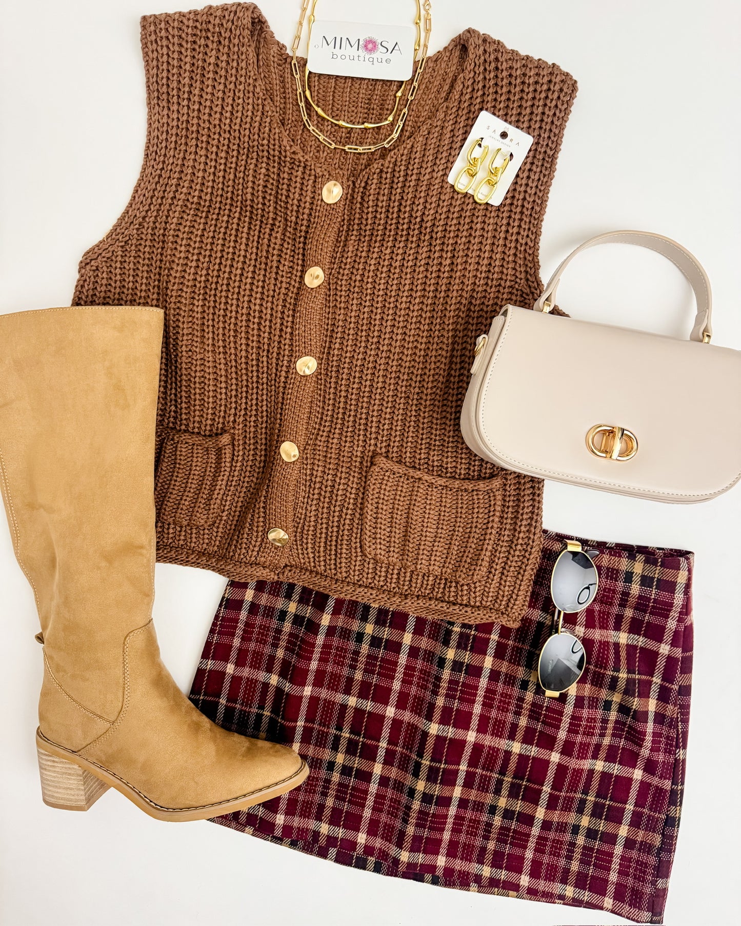 Coco Relaxed Knit Sweater Vest