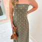 Polka Dot Tube Maxi Dress