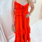 Freya Maxi Dress Rouge Red Voile