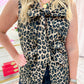 Catya Leopard Tie Vest