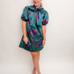 Astrid Bow Neck Jacquard Mini Dress