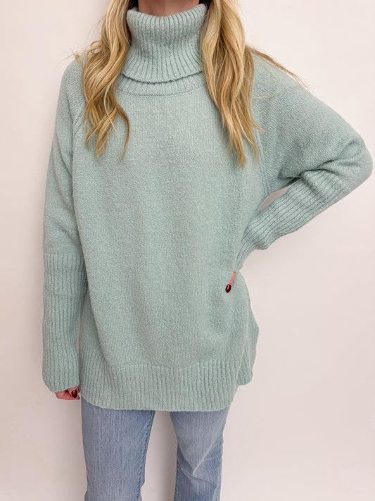 Morning Moss Tunic Sweater