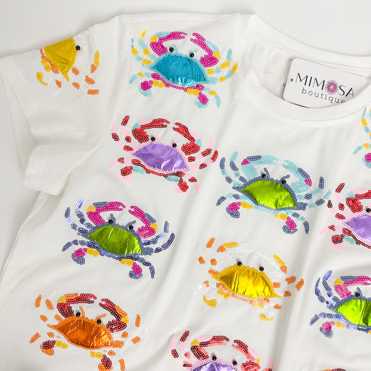 Scattered Sequin Crab Tee