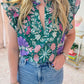 Mollie Floral Ruffle Sleeve Blouse