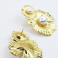 Golden Pearl Bloom Earrings