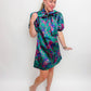 Astrid Bow Neck Jacquard Mini Dress