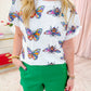 Sequin Rainbow Butterfly & Bee Tee