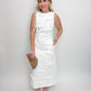 Bow-tiful White Midi Dress