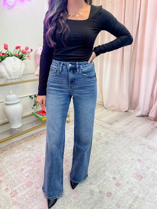 Super High Rise Baggy Wide Jean