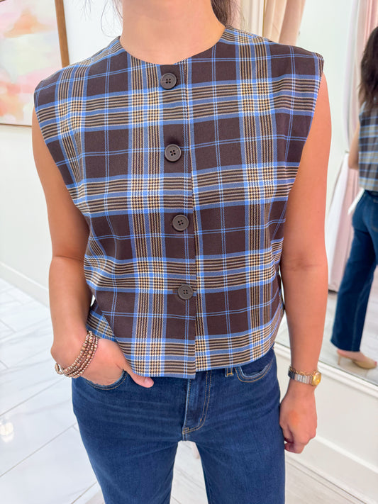 Alessa Plaid Top