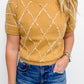 Maison Diamond Knit Sweater Top