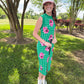 Checkered Azalea Knit Midi Dress