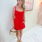 Emery Mini Dress Sundried Tomato Linen