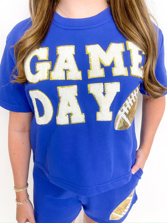 Football Patch Gameday Knit Top