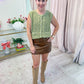 Maverick Mini Skirt Chestnut Brown