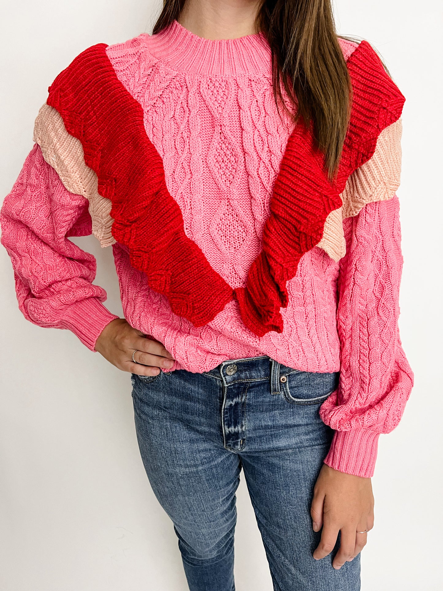 Lovey Dovey Ruffled Sweater